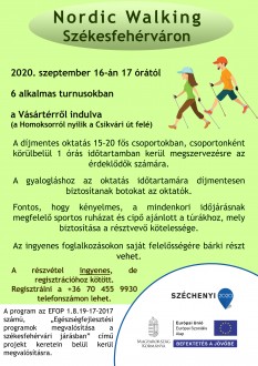 Ingyenes nordic walking oktatás az Egészségfejlesztési Iroda szervezésében